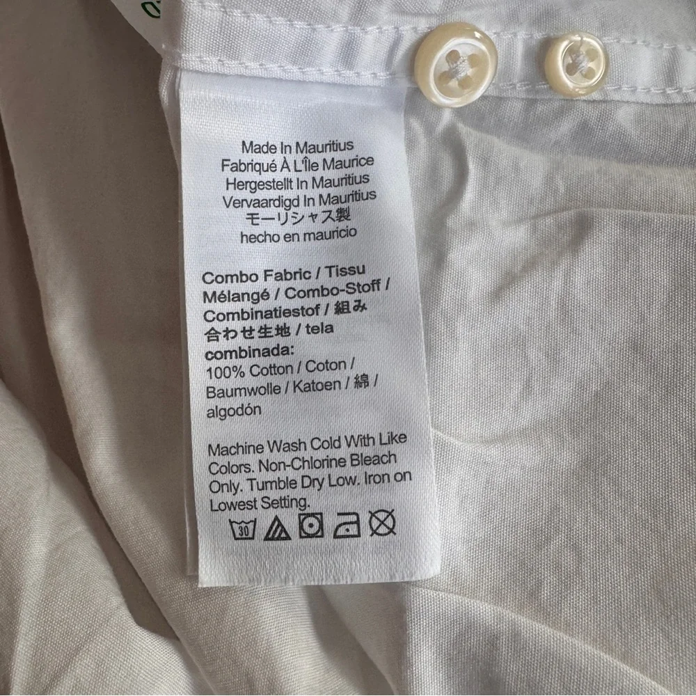 J Crew Slim Secret Wash Cotton Poplin Shirt White Button Down Mens Size XL